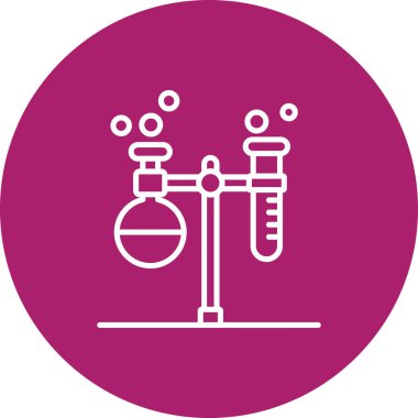 Mikroskop simgesinin vektör çizimi