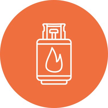 Ateş vektörü simgesini ateşle