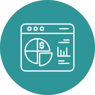 tarayıcı simgesi vektör illüstrasyonu