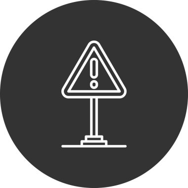 Trafik işaretinin vektör illüstrasyonu