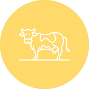 Çemberdeki bir çiftliğin vektör simgesi