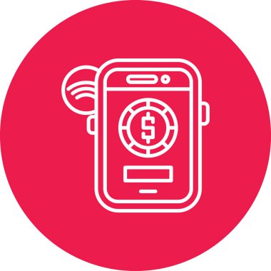 Telefon simgesinin vektör illüstrasyonu