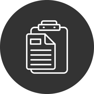 Belge. Web simgesi basit illüstrasyon