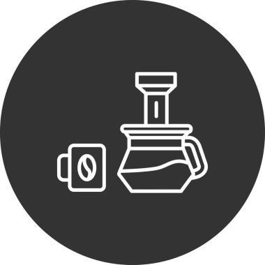 Modern simgenin vektör illüstrasyonu