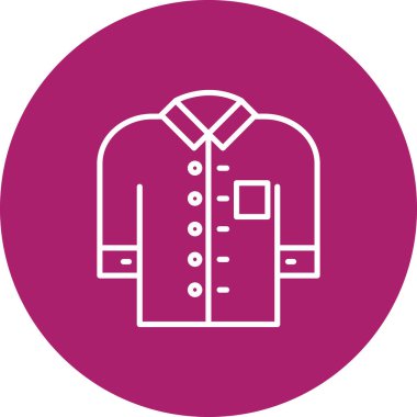 Bir ceket simgesinin vektör illüstrasyonu