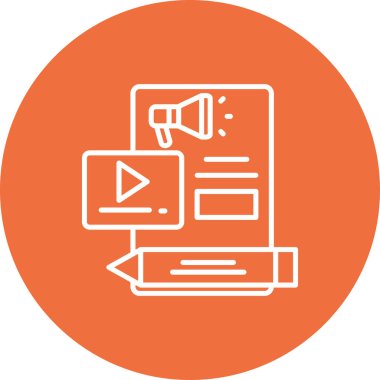 vektör lcd simgesi illüstrasyonu