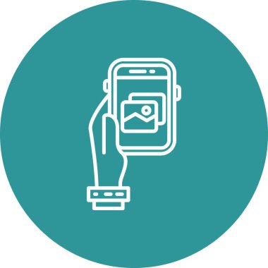 akıllı telefon simgesi vektör çizimi