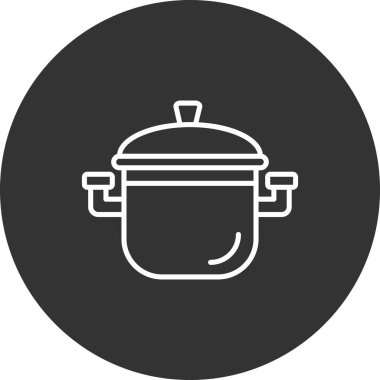 Pişirme simgesinin vektör illüstrasyonu