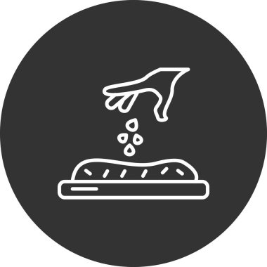 Gıda simgesinin vektör illüstrasyonu