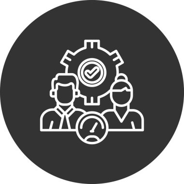 İnsan simgesinin vektör illüstrasyonu.