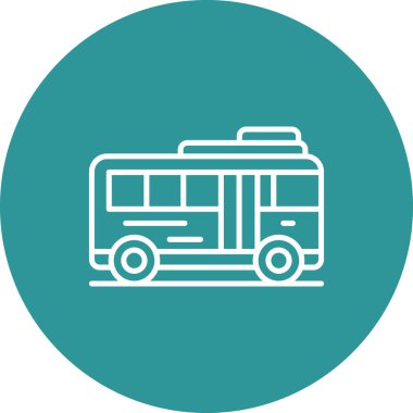 bus simgesi vektör illüstrasyonu