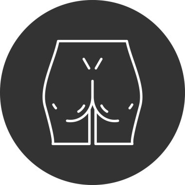 Şort. Web simgesi basit illüstrasyon