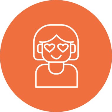 İnsanların vektör illüstrasyonu ve aşk simgesi