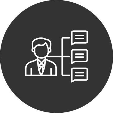 Modern simgenin vektör illüstrasyon tasarımı