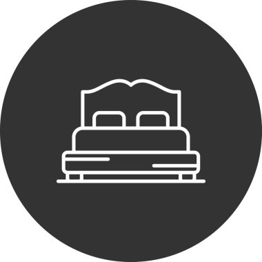 Doğum günü pastası çizgisi simgesi, doğum günü konsepti, beyaz arkaplanda pasta, beyaz arkaplanda tatlı pasta, pasta anahatları, mobil web konsepti