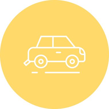 araba simgesi vektör illüstrasyonu