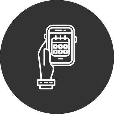 Telefon simgesi vektör illüstrasyonu