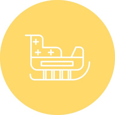 Bir hastane simgesinin vektör illüstrasyonu