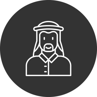 İnsan simgesinin vektör illüstrasyonu