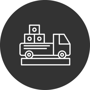 Depo simgesi vektör illüstrasyonu