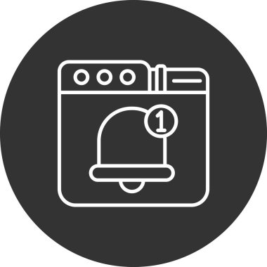 fırın düz simgesi, vektör illüstrasyonu