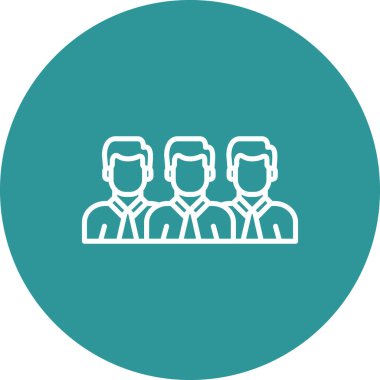 Takım. Web simgesi basit illüstrasyon