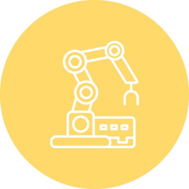 Robot kol ikonu. vektör illüstrasyonu