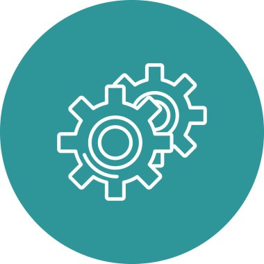 Vites simgesi vektör çizimi tasarımı