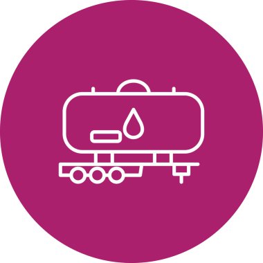 Petrol tankeri ikonu. Web için basit benzin tankı vektör simgeleri çizimi