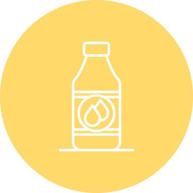 Su şişesi ikonu. vektör illüstrasyonu