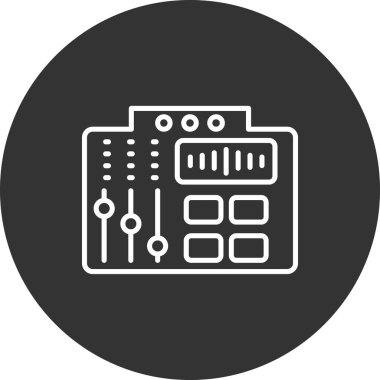 bilgisayar vektör çizgisi simgesi