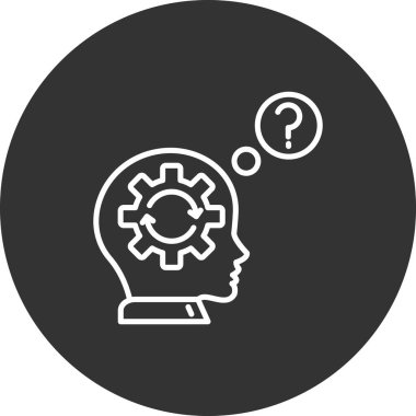 Fikir Simgesi Özet Arka Grubunda İzole Edildi