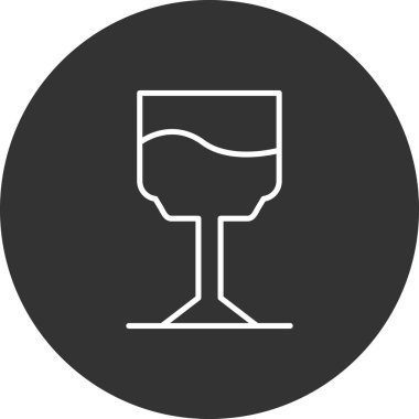 içki ikonu vektör illüstrasyonu