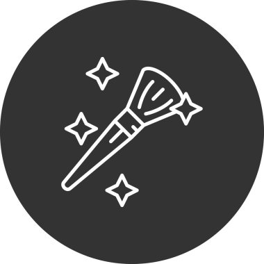 Bir yıldız simgesinin vektör illüstrasyonu