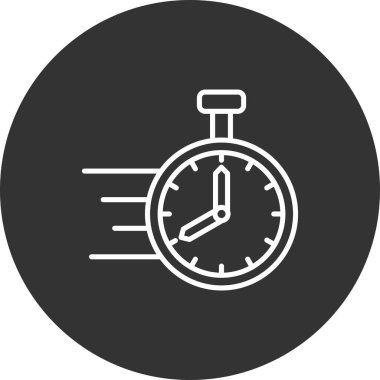 Saat simgesinin vektör illüstrasyonu