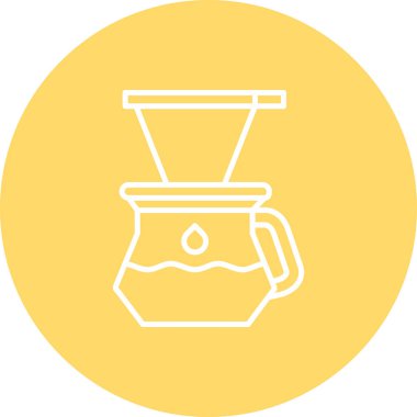 kahve fincanı simgesi, vektör illüstrasyonu