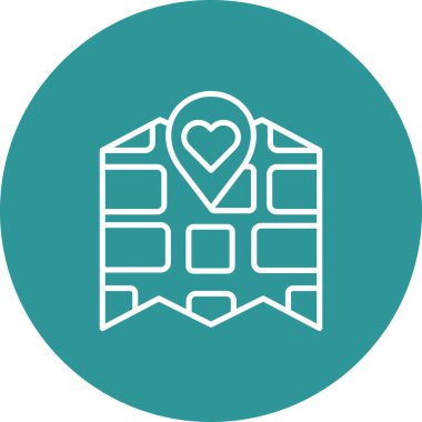 Aşk simgesinin vektör illüstrasyonu