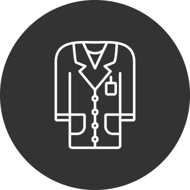 Doktor. Web simgesi basit illüstrasyon