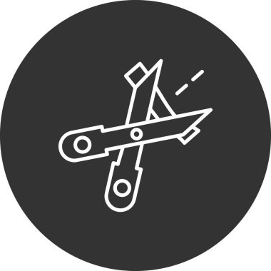 düzlem simgesinin vektör illüstrasyonu