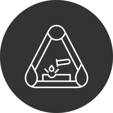 Çadır hattının vektör çizimi