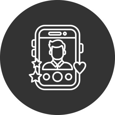 Modern simgenin vektör illüstrasyonu