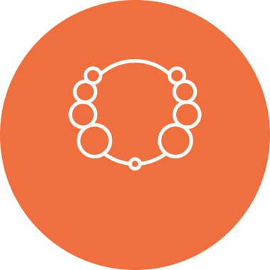 Çemberin bir simgesinin vektör illüstrasyonu