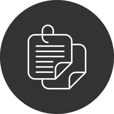 kağıt vektör simgesi modern basit vektör çizimi beyaz arkaplanda izole edildi