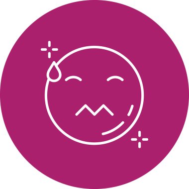 Bir yüz simgesinin vektör illüstrasyonu