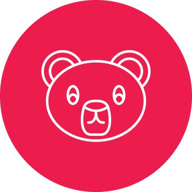 Ayı simgesi vektör illüstrasyonu