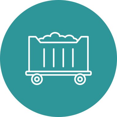 El arabası. Web simgesi basit tasarım