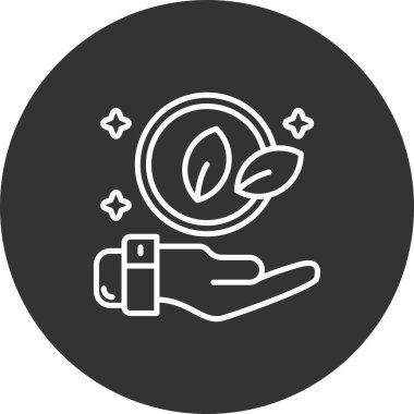 trend biçimi izole edilmiş arkaplanda bitki simgesi