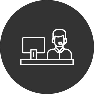 Bilgisayar. Web simgesi basit tasarım