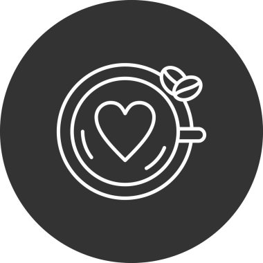 Aşk simgesinin vektör illüstrasyonu