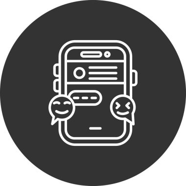 cep telefonu simgesi, basit tasarım illüstrasyonu